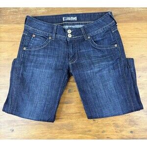 Vintage Hudson Jeans Beth Flap Pocket 28 Made in USA Y2K Double Button Bootcut